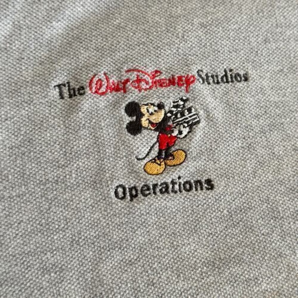 WALT DISNEY STUDIOS Employee CRBE Technical Grey Polo Shirt Men’s L Outer Banks
